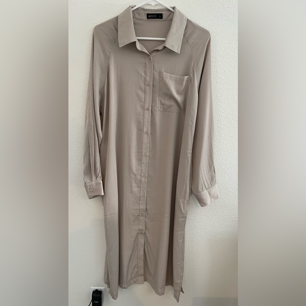 MOTF Button Down Shirt Dress